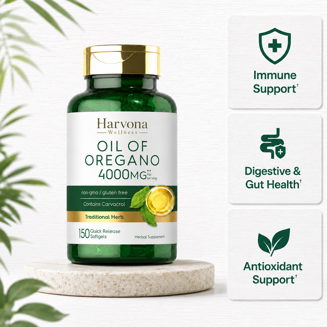 Harvona Wellness Oil of Oregano Softgels